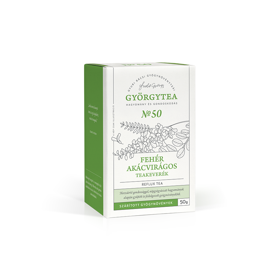 Fehér akácvirágos teakeverék (Reflux tea) – 50g